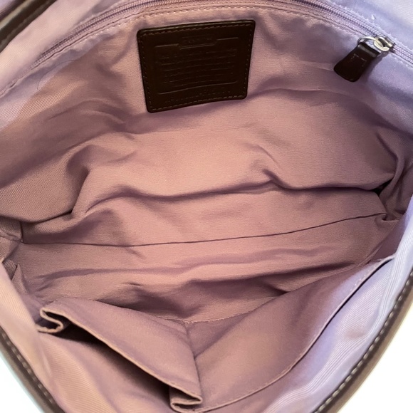 Coach Khaki Signature Canvas Convertible Flap Duffle Shoulder Crossbody Bag - Picture 8 of 16